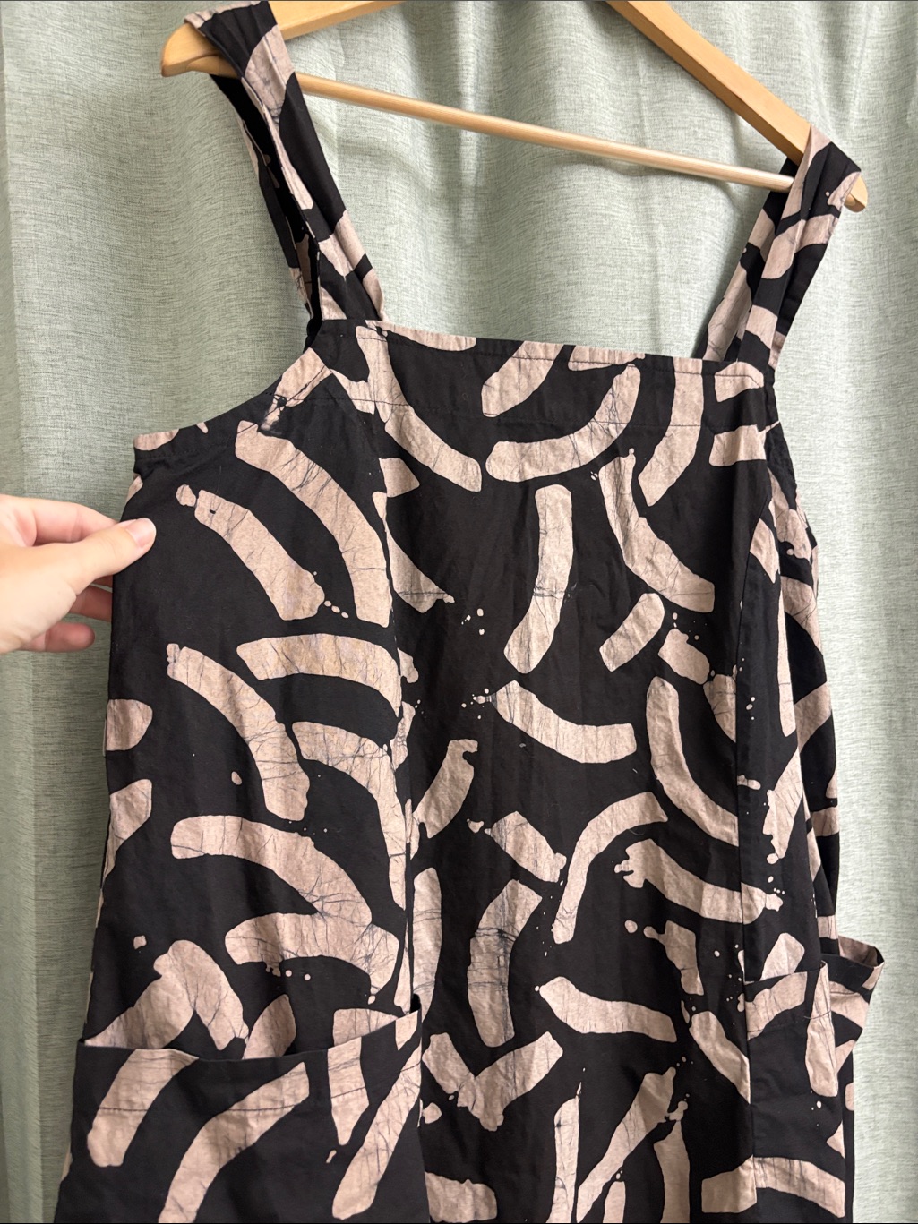 Osei-Duro Hand-Dyed Batik Patterned Sleeveless Dress Size Xl With Pockets — image 6 of 7
